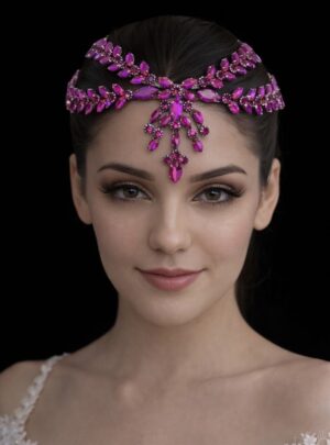 Dilek Gelin Aksesuarları Alınlık Mor DLK1224