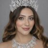Dilek Gelin Aksesuarları Kına Tacı Beyaz DLK1203