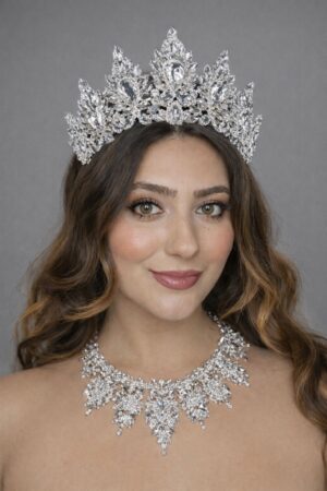 Dilek Gelin Aksesuarları Kına Tacı Beyaz DLK1203