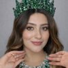 Dilek Gelin Aksesuarları Kına Tacı Yeşil DLK1203