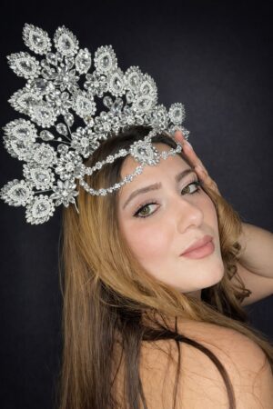 Dilek Gelin Aksesuarları After Tacı Beyaz DLK1229