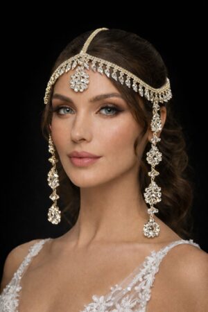 Dilek Gelin Aksesuarları Kına Tacı Gold DLK12222