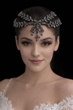 Dilek Gelin Aksesuarları Alınlık Siyah Model 17