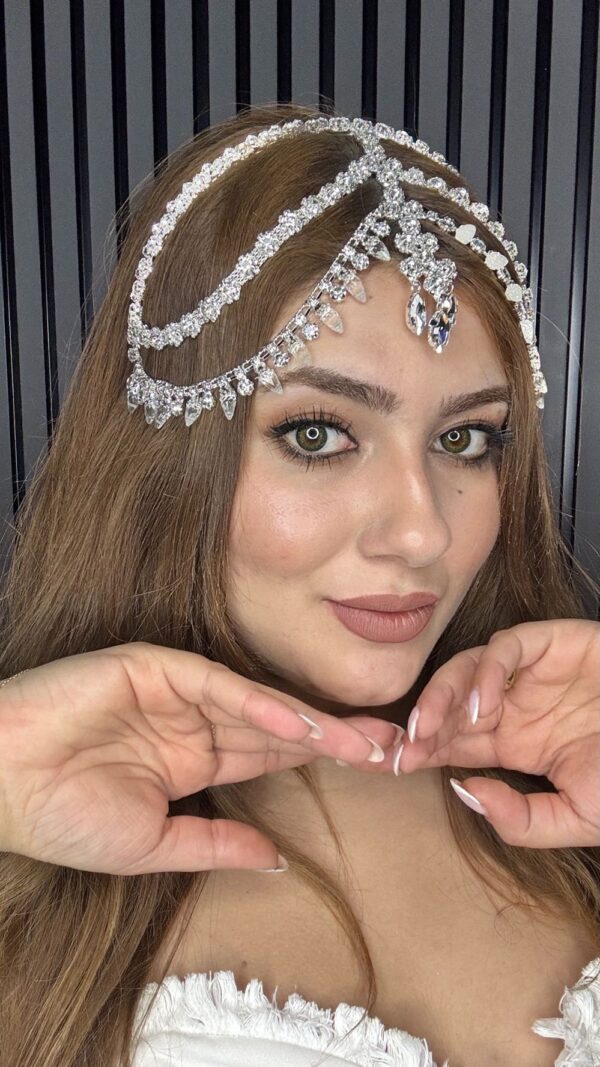 Dilek Gelin Aksesuarları Alınlık Beyaz DLK1230